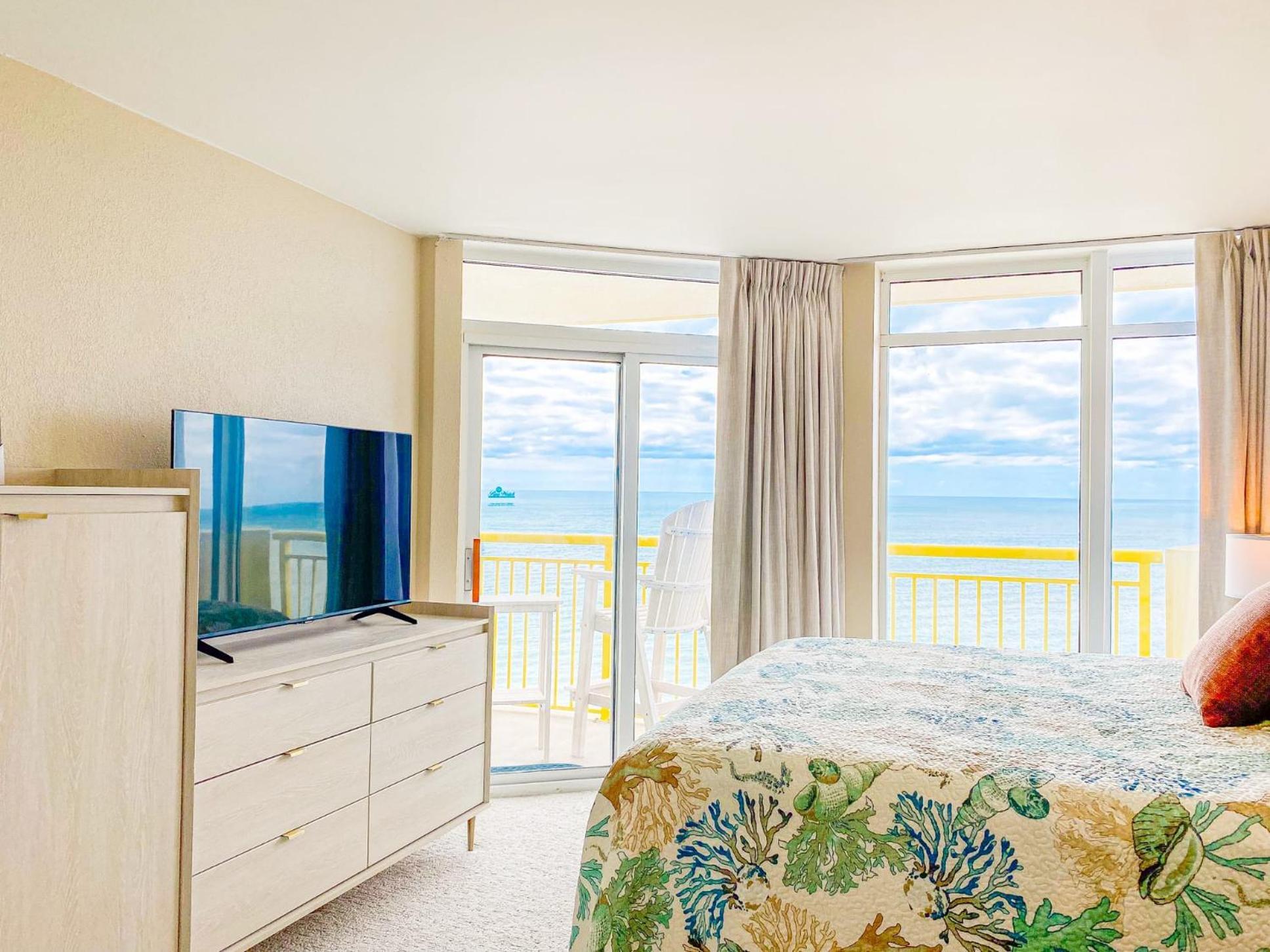 Bay Watch Resort Luxe Oceanfront End Unit شاطئ ميرتل المظهر الخارجي الصورة